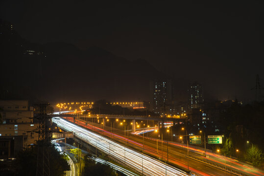 道路立交车流轨迹