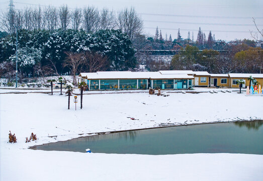 棠梨湾雪景