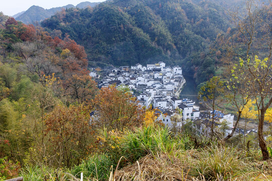 山村秋色