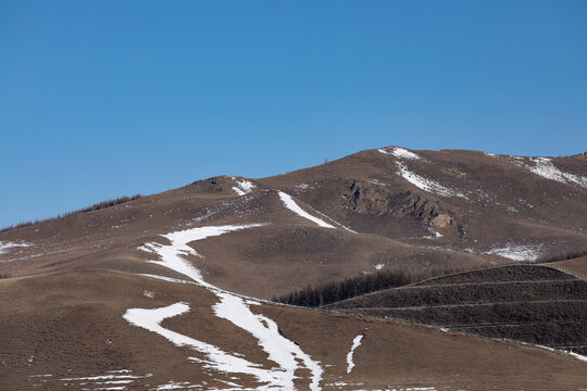 冬季山坡