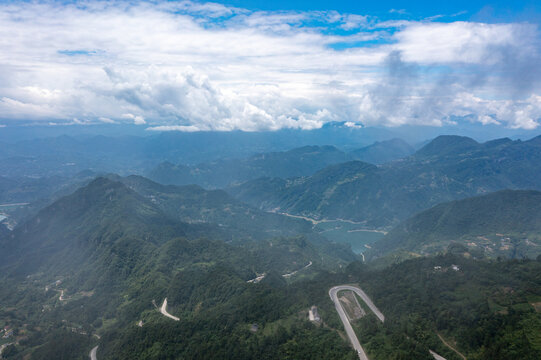 湖北宜昌长阳清江画廊自然风光