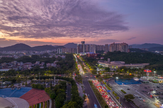 广州增城区夜景