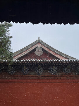 白马寺雪景