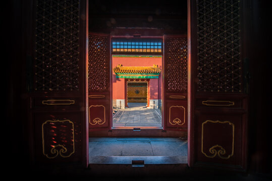 北京故宫的古代皇家宫殿