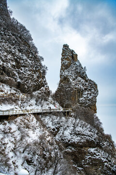 白石山雪景