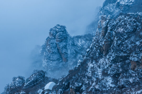 白石山云海雪景