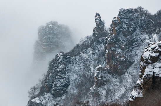 白石山雪景