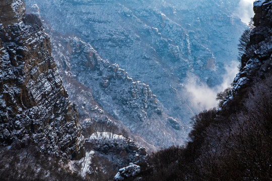 白石山雪景