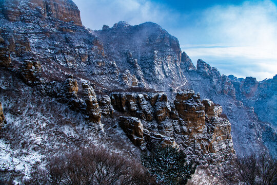 白石山雪景