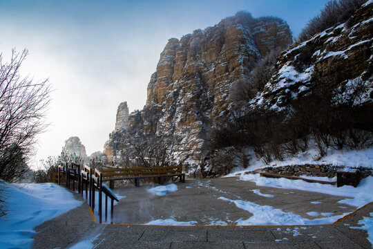 白石山雪景