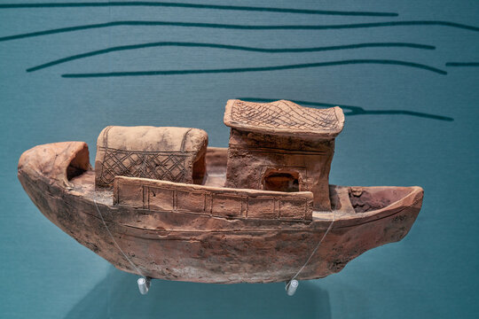 汉代陶船