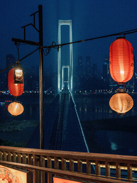 重庆山城步道夜景