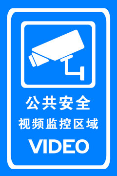 视频监控区域标牌