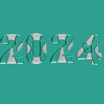 2024数字立体效果