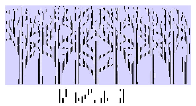 矢量竖线树纹