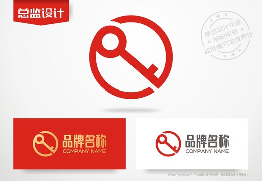 金钥匙logo财富钥匙标志