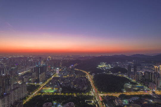 森林城市龙岗夜色