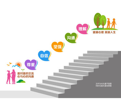 健康心理楼梯文化