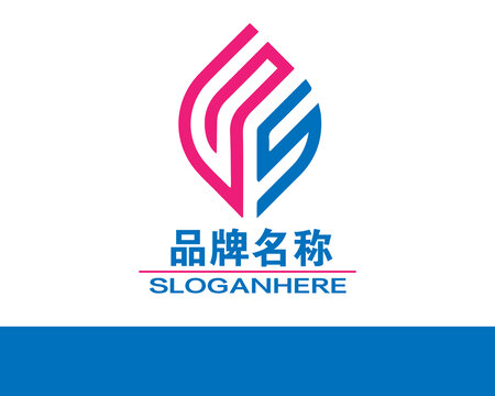 字母FS组合LOGO标志