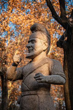 西安环城公园胡人雕塑