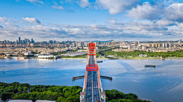 广东广州城市航拍全景