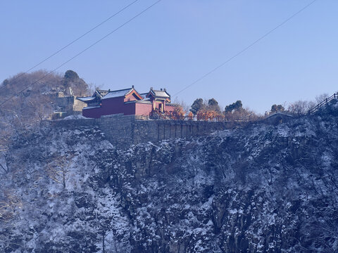 云台山雪景