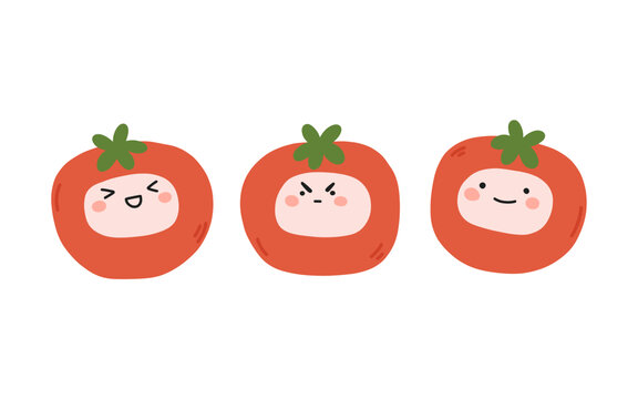 卡通可爱番茄西红柿