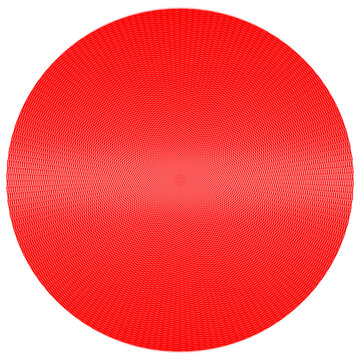 红色圆形放射花效果