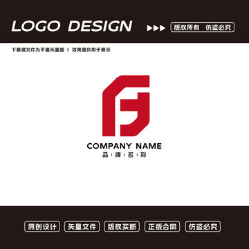 F字母logo标志