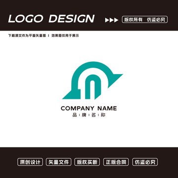 N字母logo标志