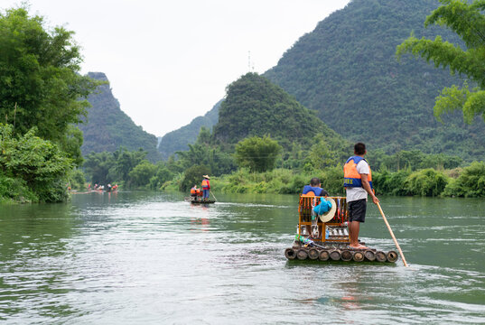 广西阳朔遇龙河自然风光