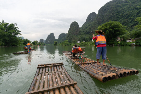 广西阳朔遇龙河自然风光