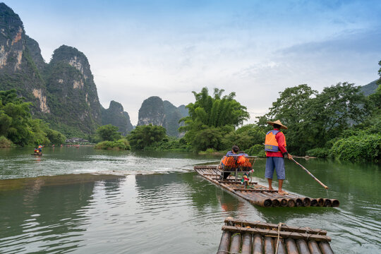 广西阳朔遇龙河自然风光