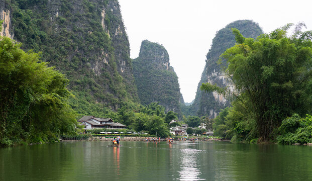 广西阳朔遇龙河自然风光