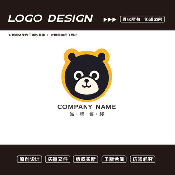 小熊logo标志