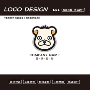 卡通熊logo标志