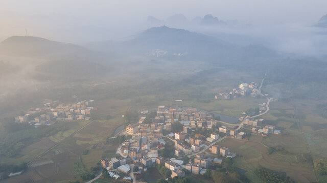 航拍乡村