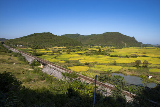 铁路农业田园