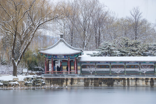 古建筑雪景