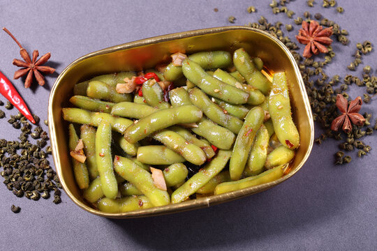 捞汁毛豆