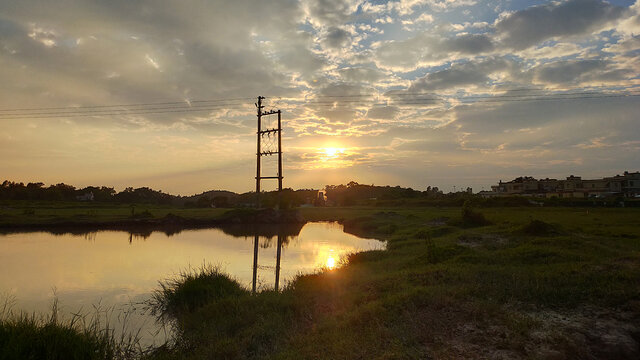 夕阳西下