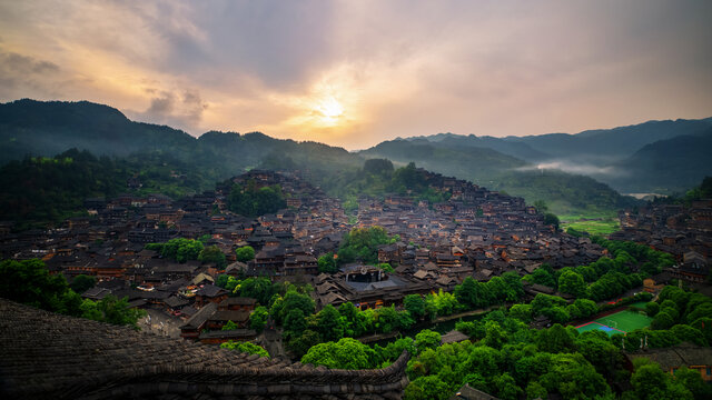 千户苗寨全景