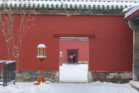 天坛雪景