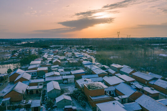 小村雪景