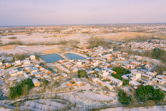 乡村雪景