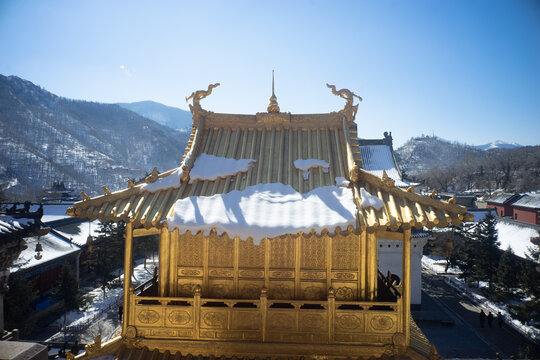 五台山雪景