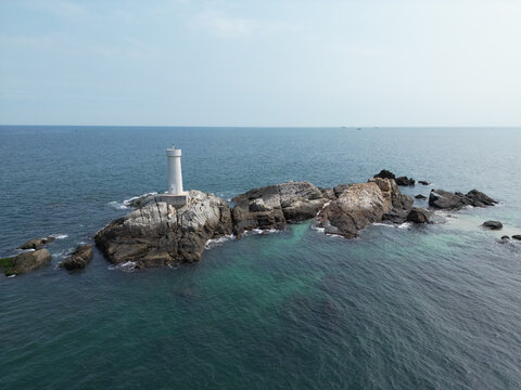 架海海上灯塔航拍