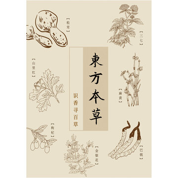 东方本草药材海报