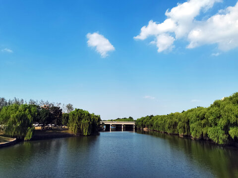 夏日湖景