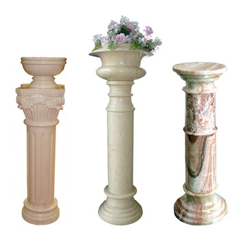 圆柱石材工艺柱子柱条罗马柱